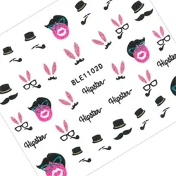 Påske klistermærker med glimmer, selvklæbende og ultratynde, 1102D, GNB