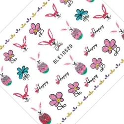 Påske klistermærker med glimmer, selvklæbende og ultratynde, 1052D, GNB