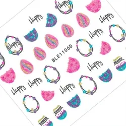 Påske klistermærker med glimmer, selvklæbende og ultratynde, 1106D, GNB