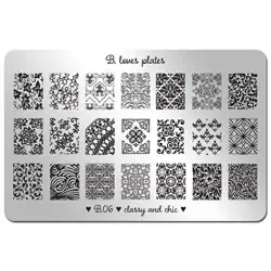 06 Classy and Chic, XL Stamping plade, B Loves Plates
