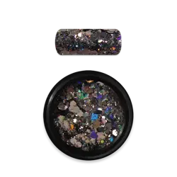 Holo Glitter Mix nr. 10 Sort, Moyra