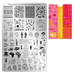 Globetrotter Africa and Australia, Stamping Plade NO. 124  Moyra