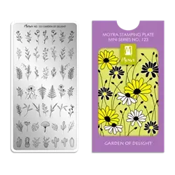 Garden of delight, MINI Stamping Plade NO. 123, Moyra