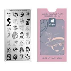 Join My Face Book, MINI Stamping Plade NO. 125, Moyra