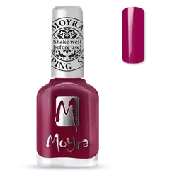 SP40 Amaranth Red, Moyra Stamping nail polish