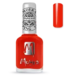 SP41 "Amber Orange" Moyra Stamping nail polish