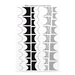 Try On Sheet til stampingplade no. 132 The Perfect French, Moyra