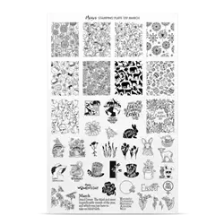 Try On Sheet til stampingplade no. 139 March, Moyra