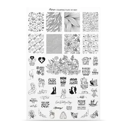 Try On Sheet til stampingplade no. 141, May, Moyra