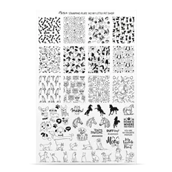 Try On Sheet til stampingplade no. 142, My Little Pet shop, Moyra
