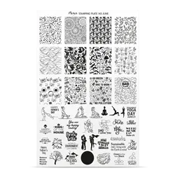 Try On Sheet til stampingplade no. 143, June, Moyra