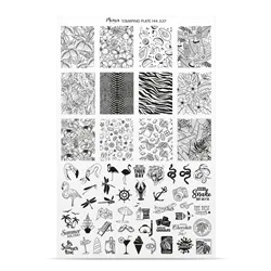 Try On Sheet til stampingplade no. 144, July, Moyra