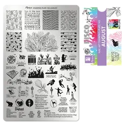 August NO. 145, Stamping Plade, Moyra 