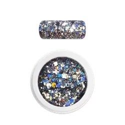 Holo glitter mix No. 30 Graphite, Moyra