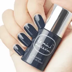 Black Sesame 10 ml Gelpolish, Le Mini Macaron (u)