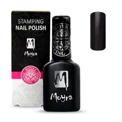Sort Smart Polish, Langsom tørrende stamping neglelak, SPS01, Moyra