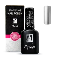 Sølv Smart Polish, Langsom tørrende stamping neglelak, SPS03, Moyra