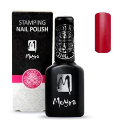 Rød Smart Polish, Langsom tørrende stamping neglelak, SPS05, Moyra