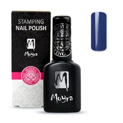 Blå Smart Polish, Langsom tørrende stamping neglelak, SPS10, Moyra
