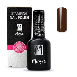Brun Smart Polish, Langsom tørrende stamping neglelak, SPS12, Moyra
