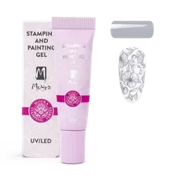 No. 17 Grå, Stamping and Painting Gel, Moyra