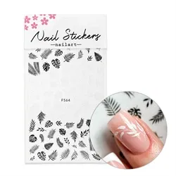 Tropiske blade klistermærker, F564, GNB