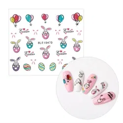 Påske klistermærker med glimmer, selvklæbende og ultratynde, 1047D, GNB