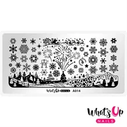 A014 Holiday Snowfall Stamping Plate