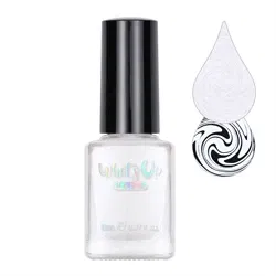 WSP001 Blanc My Mind, Hvid stamping neglelak, Whats Up Nails