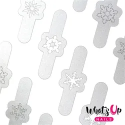 Jolly Snowflakes Stencils, Silver, 2 ark, (40 stk) Whats Up Nails