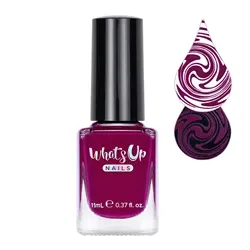 WSP022 Marooned in Color, Rødbrun stamping neglelak, Whats Up Nails
