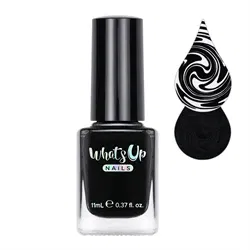 WSP002 Neither Noir, Sort stamping neglelak, Whats Up Nails