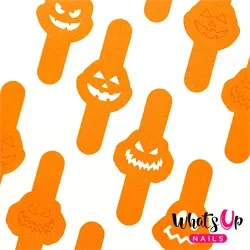 Pumpkin Faces Stencils, 2 ark, (40 stk) Whats Up Nails