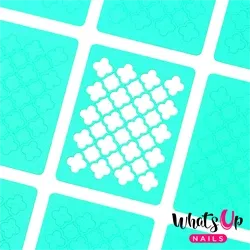 Quatrefoil Stencils, 2 ark, (24 stk) Whats Up Nails