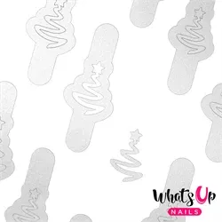 WV196 Ribbon Tree Stencils, 2 ark, (40 stk) Whats Up Nails