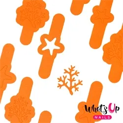Sea Star and Coral Stencils, 2 ark, (40 stk) Whats Up Nails
