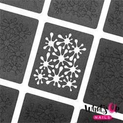 Splatters Stencils, 2 ark, (24 stk) Whats Up Nails