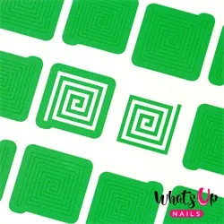 WV035 Square Spiral Tape, 2 ark, (96 stk) Whats Up Nails