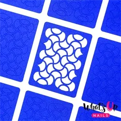 WV354 Squiggles Stencils, 2 ark, (24 stk) Whats Up Nails