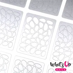 Stones Stencils, 2 ark, (24 stk) Whats Up Nails