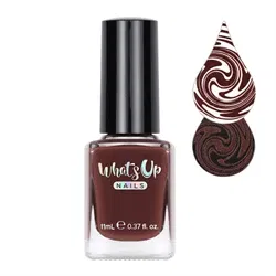 WSP011 Sundae Topping, Brun stamping neglelak, Whats Up Nails