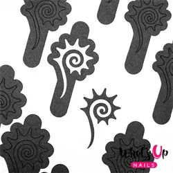 Tribal Sun Stencils, 2 ark, (40 stk) Whats Up Nails