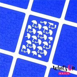Umbrellas Stencils, 2 ark, (24 stk) Whats Up Nails