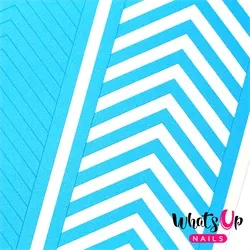 Wide Chevron Tape, 2 ark, (128 stk) Whats Up Nails