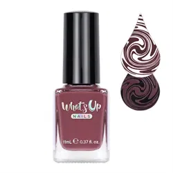 WSP021 You Mocha Me Happy, Brun stamping neglelak, Whats Up Nails