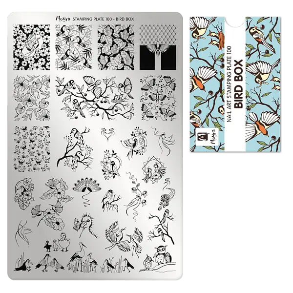 Bird Box Stamping Plade NO. 100, Moyra