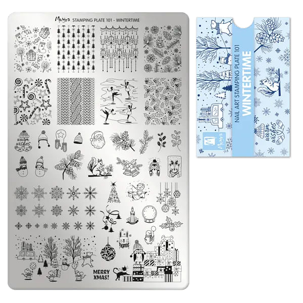 Wintertime, Stamping Plade NO. 101, Moyra