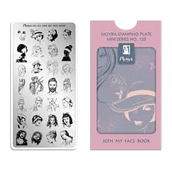 Join My Face Book, MINI Stamping Plade NO. 125, Moyra