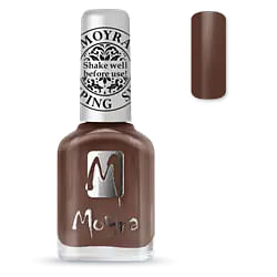 SP37 "Chocolate Brown" Moyra Stamping nail polish