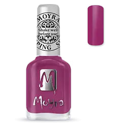 SP39 "Peony Red" Moyra Stamping nail polish